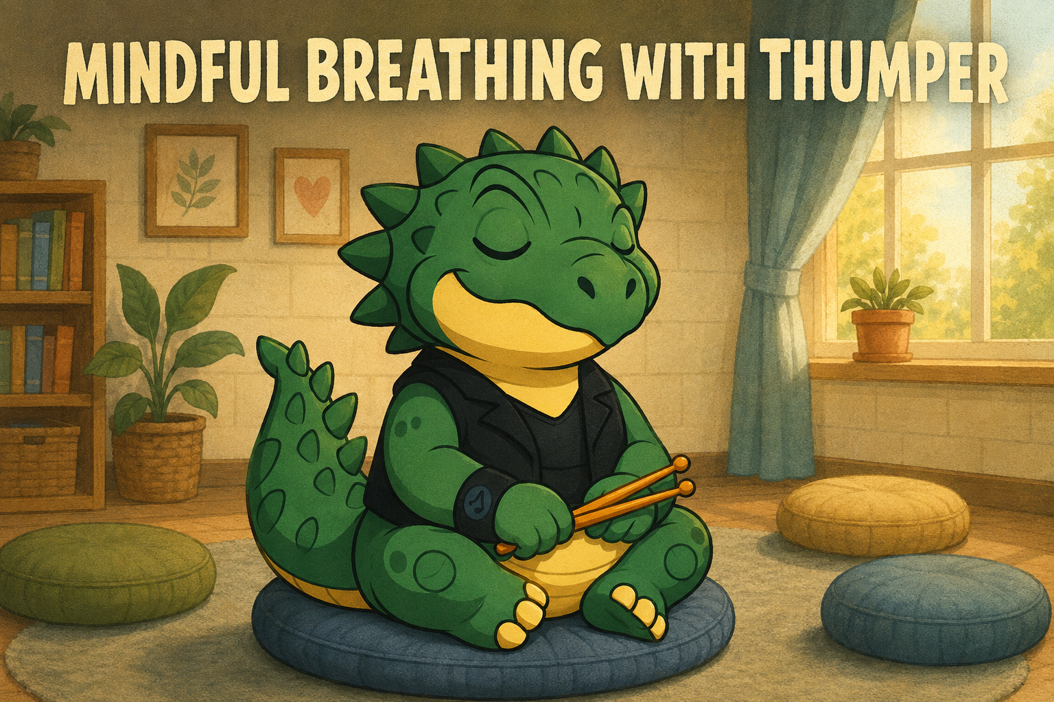 a cartoon dinosaur
