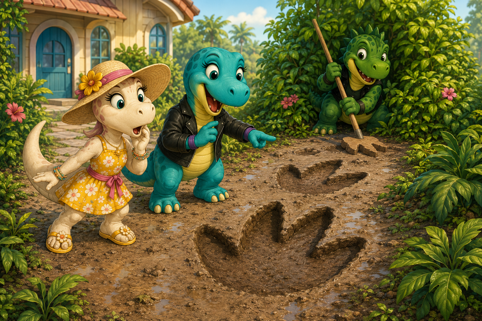 Footprints at Dino Cove