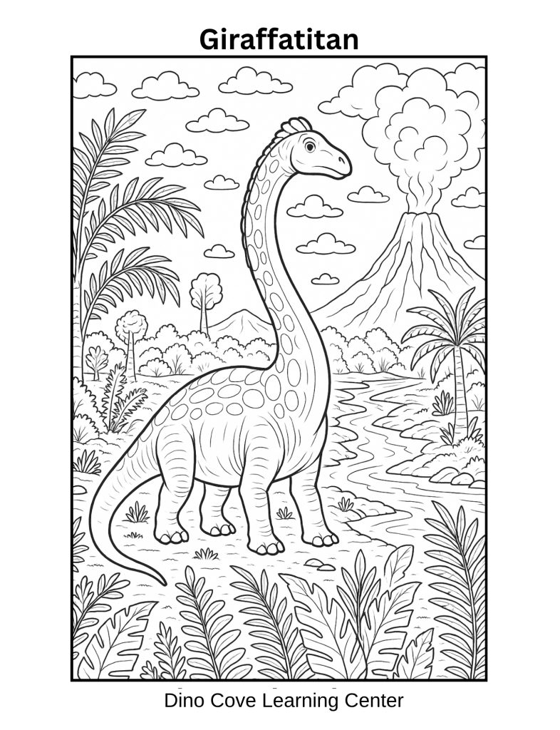 Giraffatitan coloring page