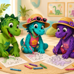 the brontos colorting
