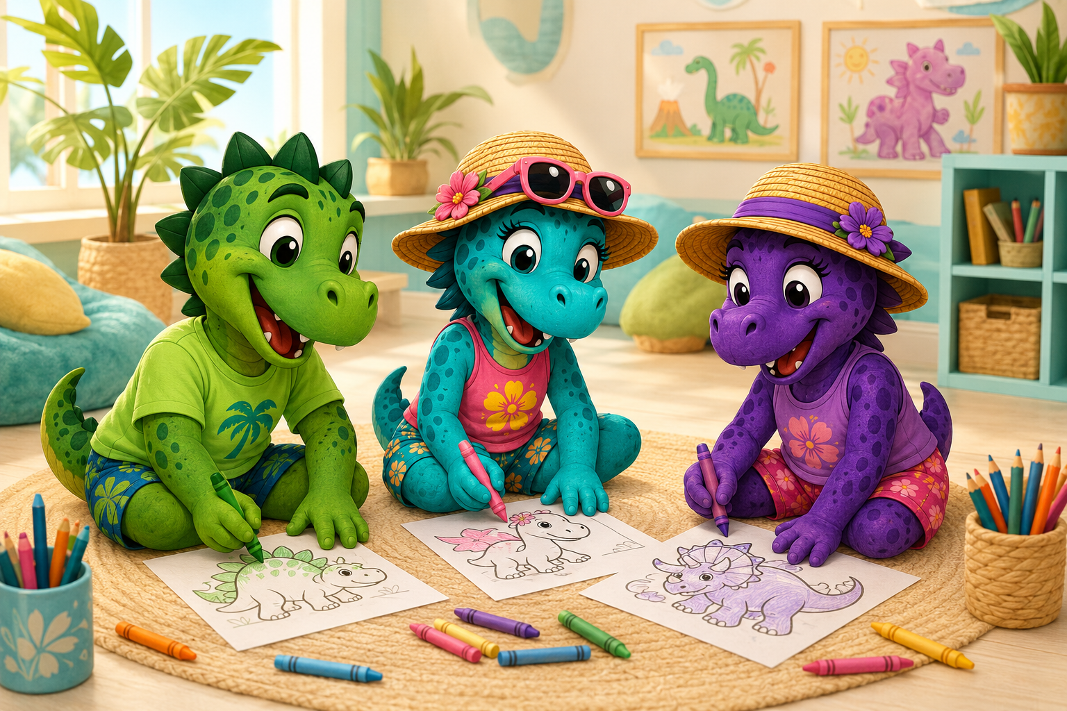 the brontos colorting